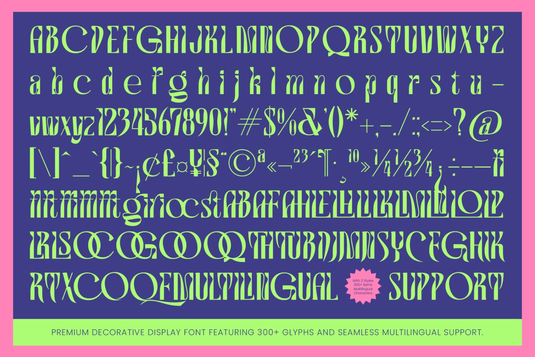 Preview 10 for Mooklins - Decorative Display Font