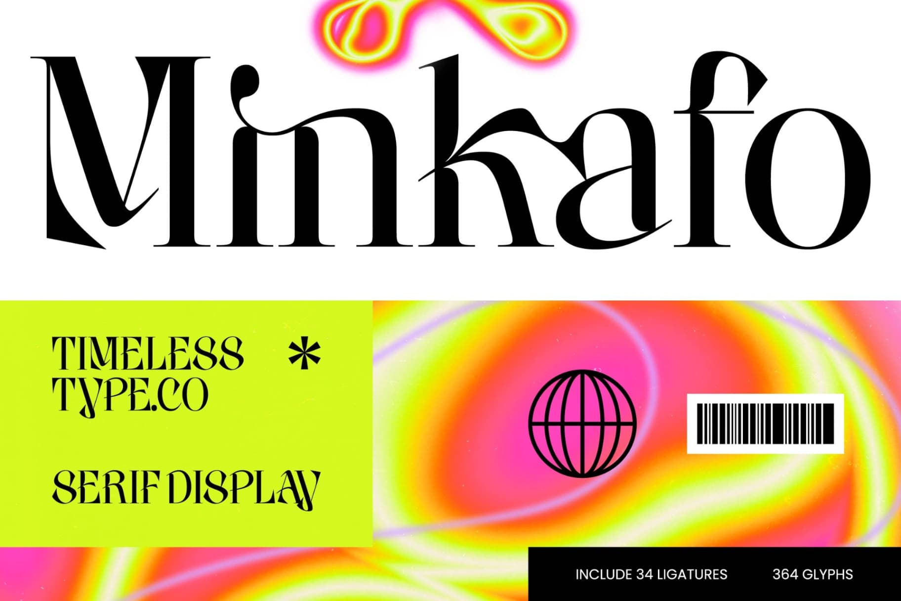 Preview of Minkafo - Serif Display Font font