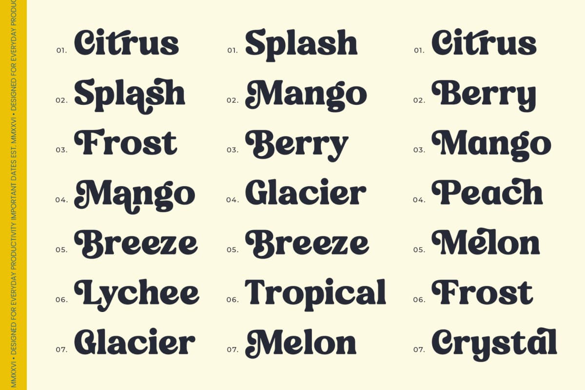 Journal Society - Modern Bold Serif font preview 4