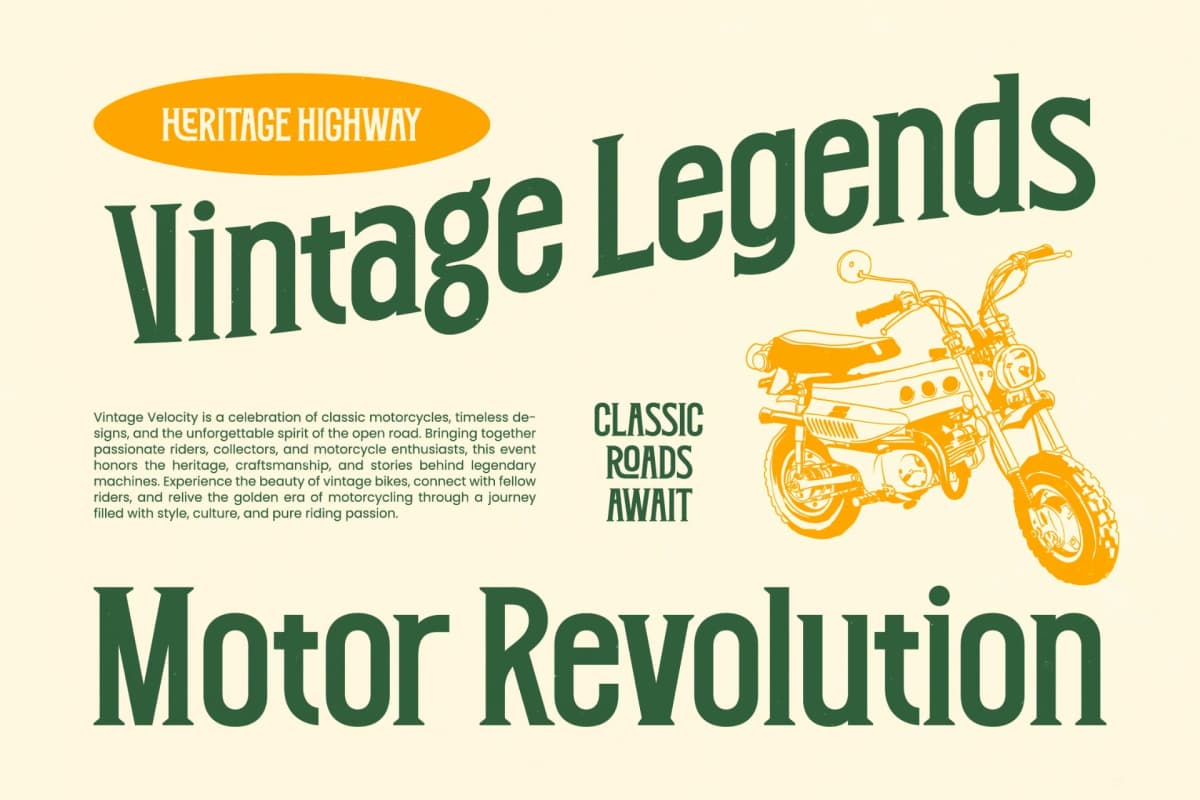 Kurvan - Slab Serif Display font preview 9