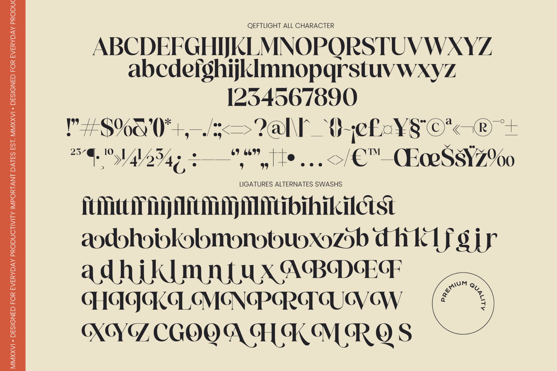 Preview 10 for Qeftlight - Elegant Contrast Serif