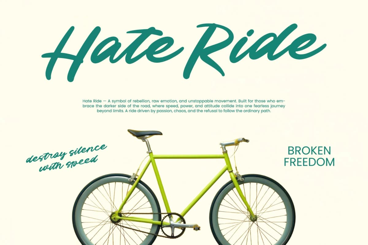 Adriel Setaco - Bold Handwritten font preview 6