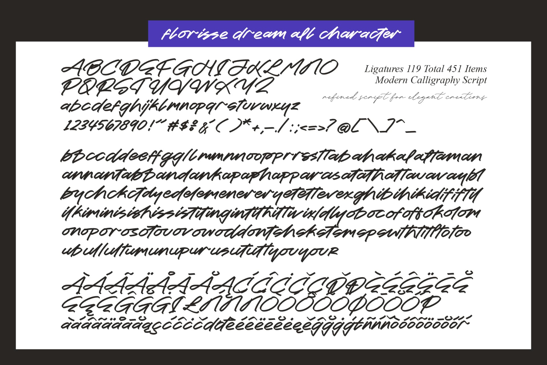 Preview 10 for Florisse Dream - Modern Calligraphy Script