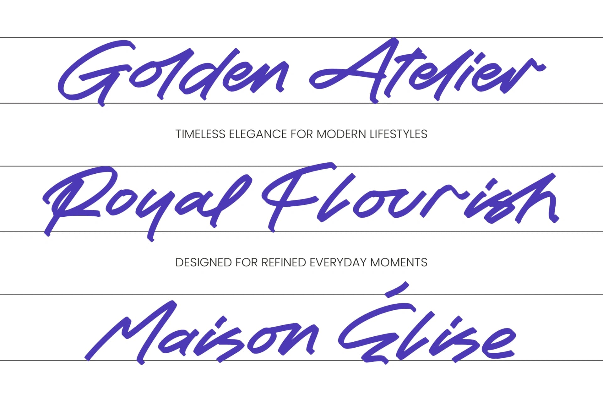 Preview 4 for Florisse Dream - Modern Calligraphy Script