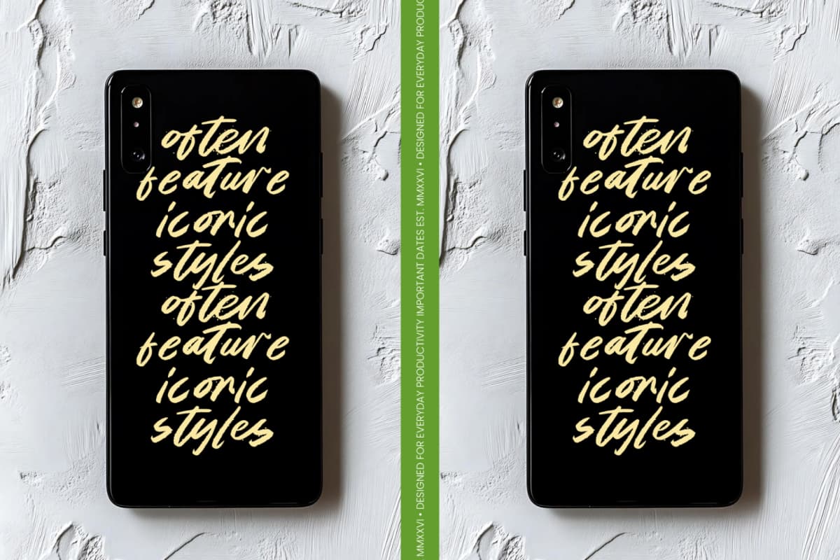 Asphalt Pulse - Handwritten Brush font preview 8
