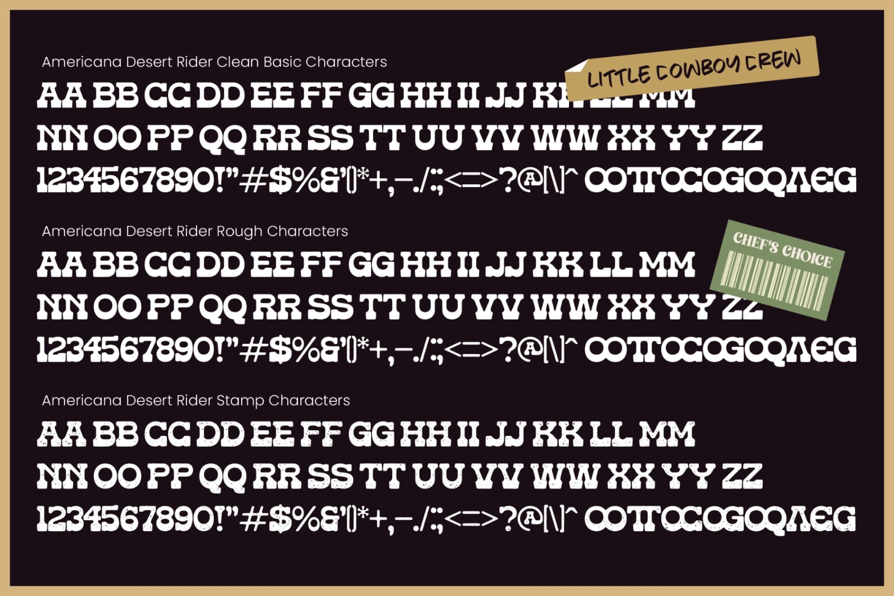 Preview 10 for Americana Desert Rider - Western Slab Serif