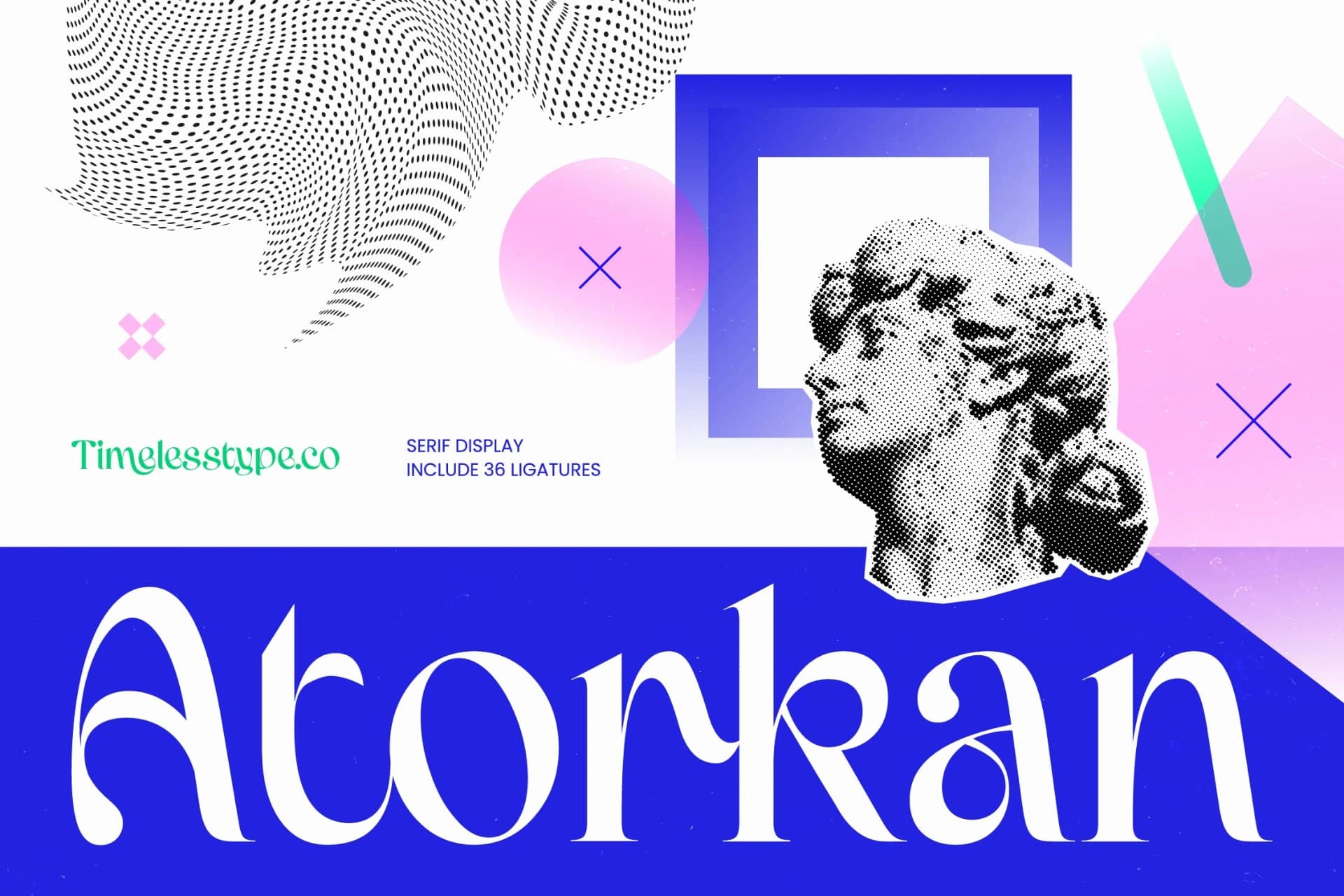 Preview of Atorkan - Serif Display Font font