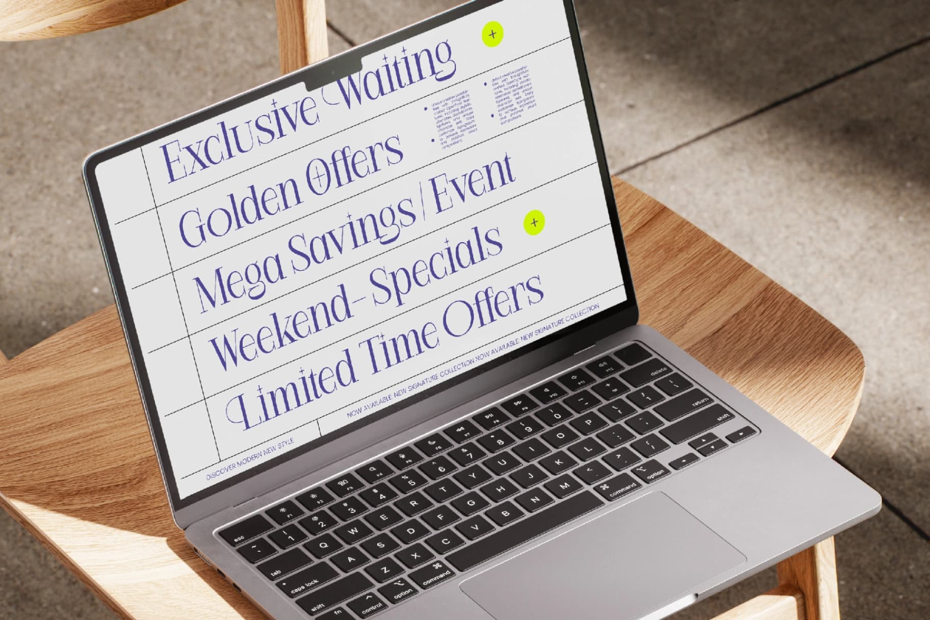 Preview 5 for Margoise - Modern Display Serif Font