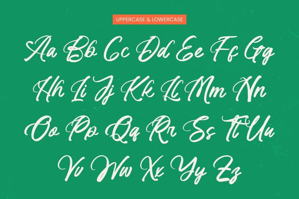 Klaribela - Bold Calligraphy Font font preview 4