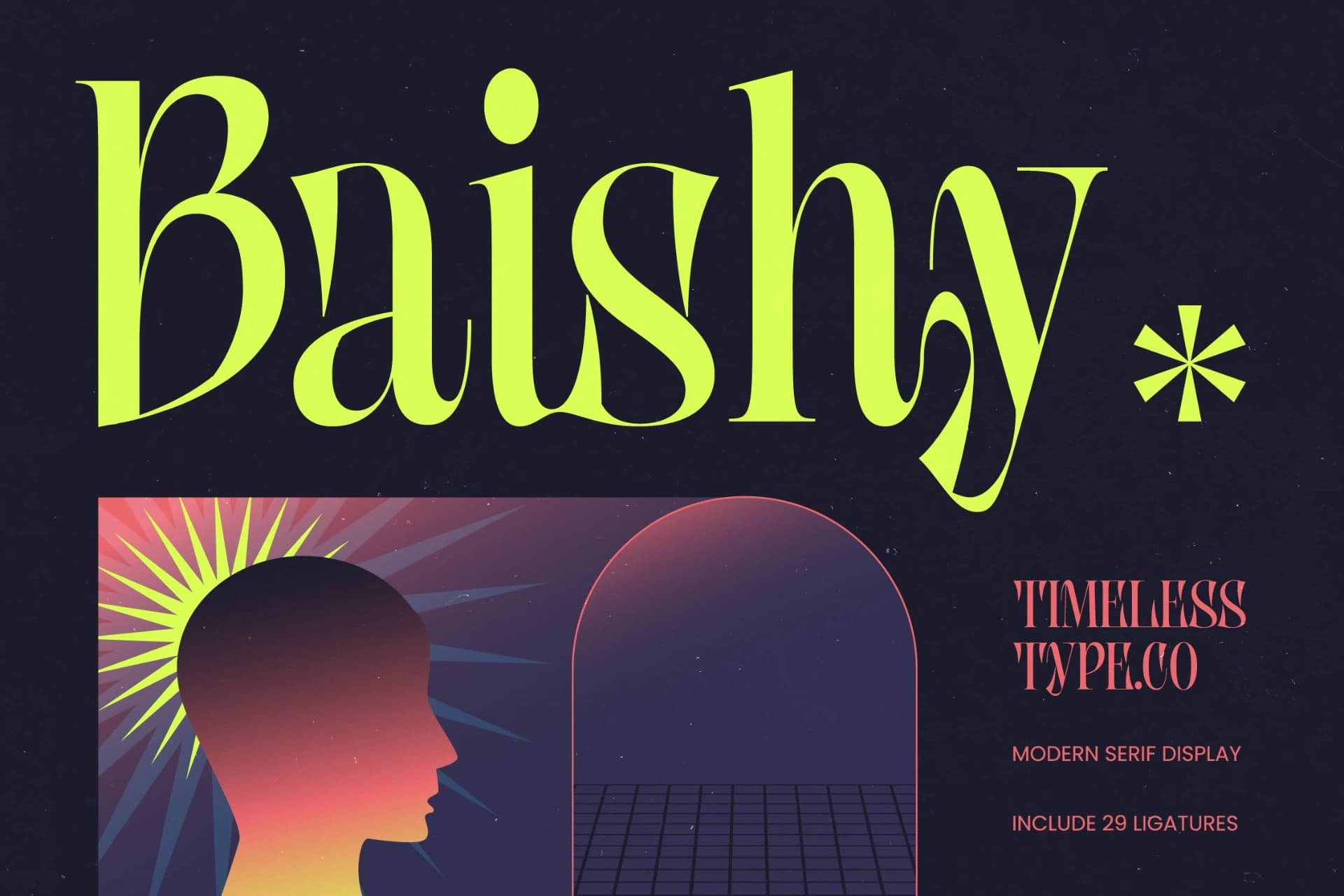 Preview 1 for Baishy - Modern Serif Display
