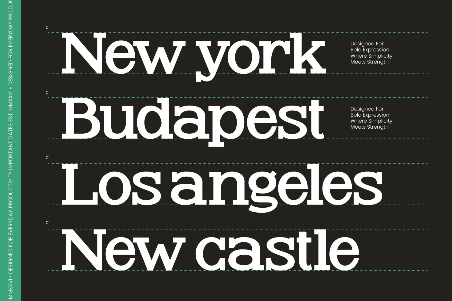 Preview 4 for Glinos - Modern Slab Serif