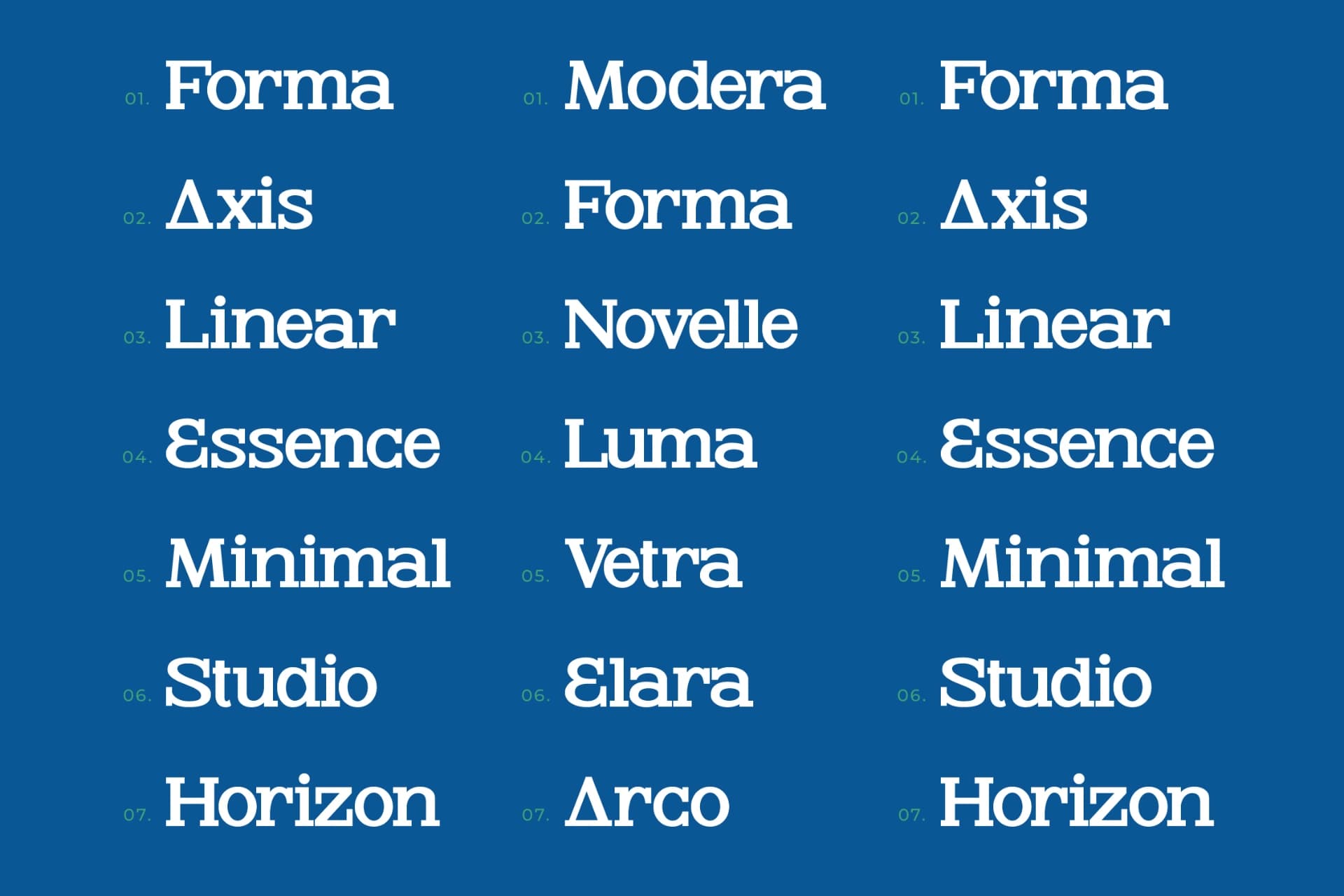 Preview 2 for Glinos - Modern Slab Serif