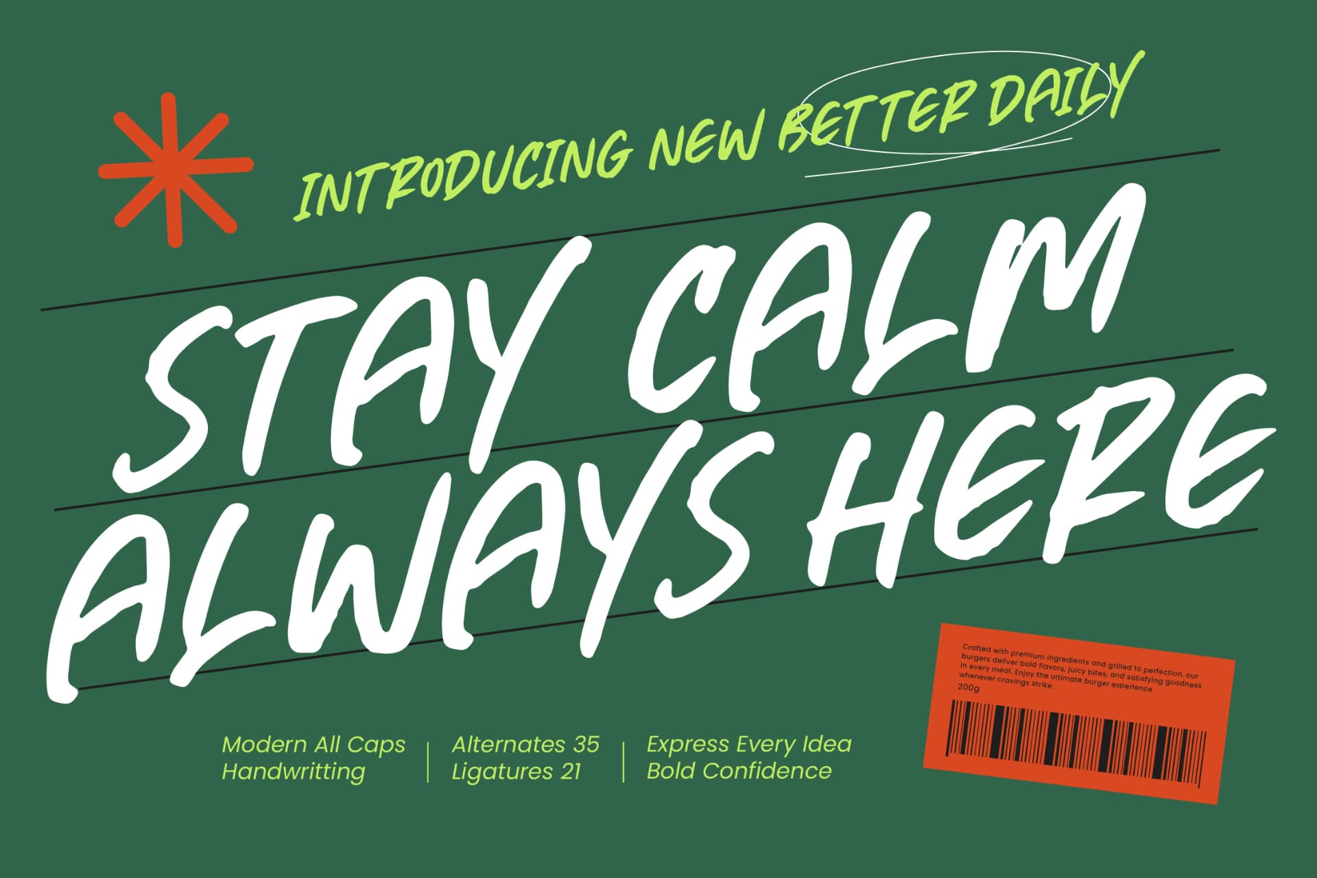 Preview 1 for Better Daily - Modern All Caps Handwritting