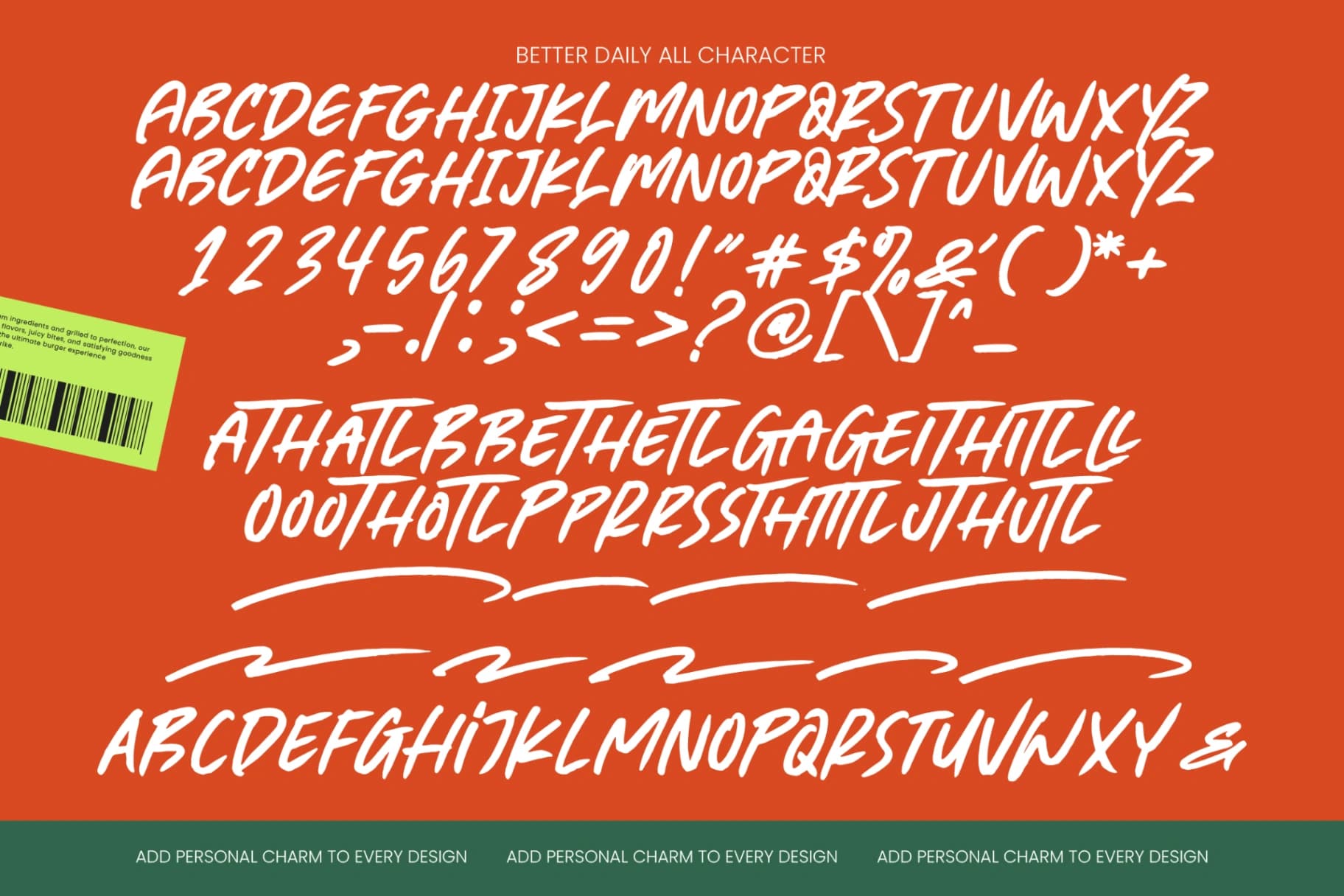 Preview 10 for Better Daily - Modern All Caps Handwritting