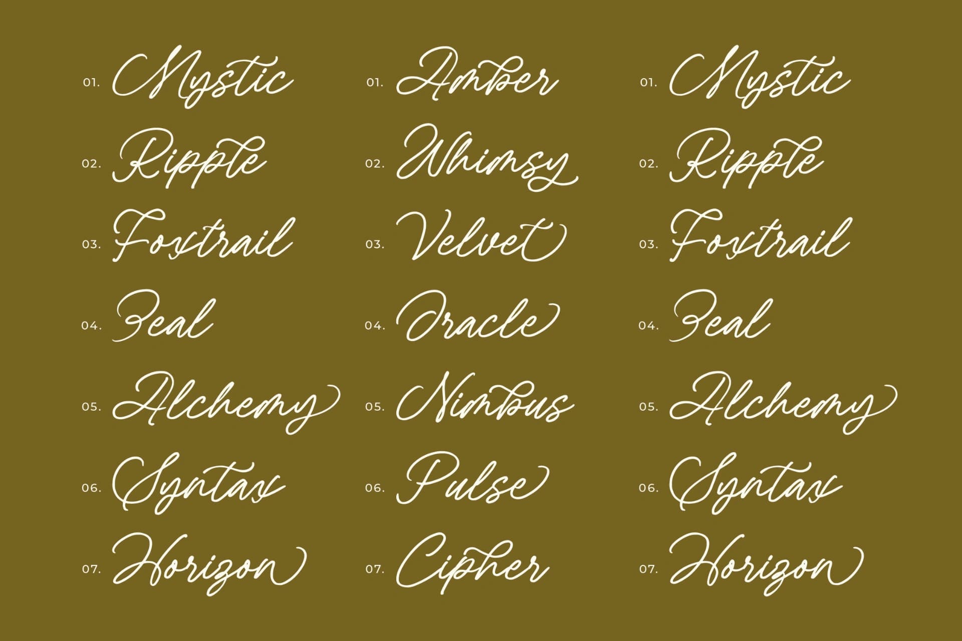 Preview 9 for Arabella Rentharis - Elegant Calligraphy Script