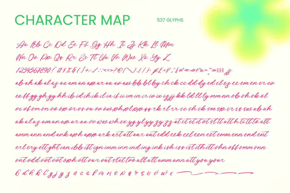 Preview 8 for Cindot - Bold Handwritten Font