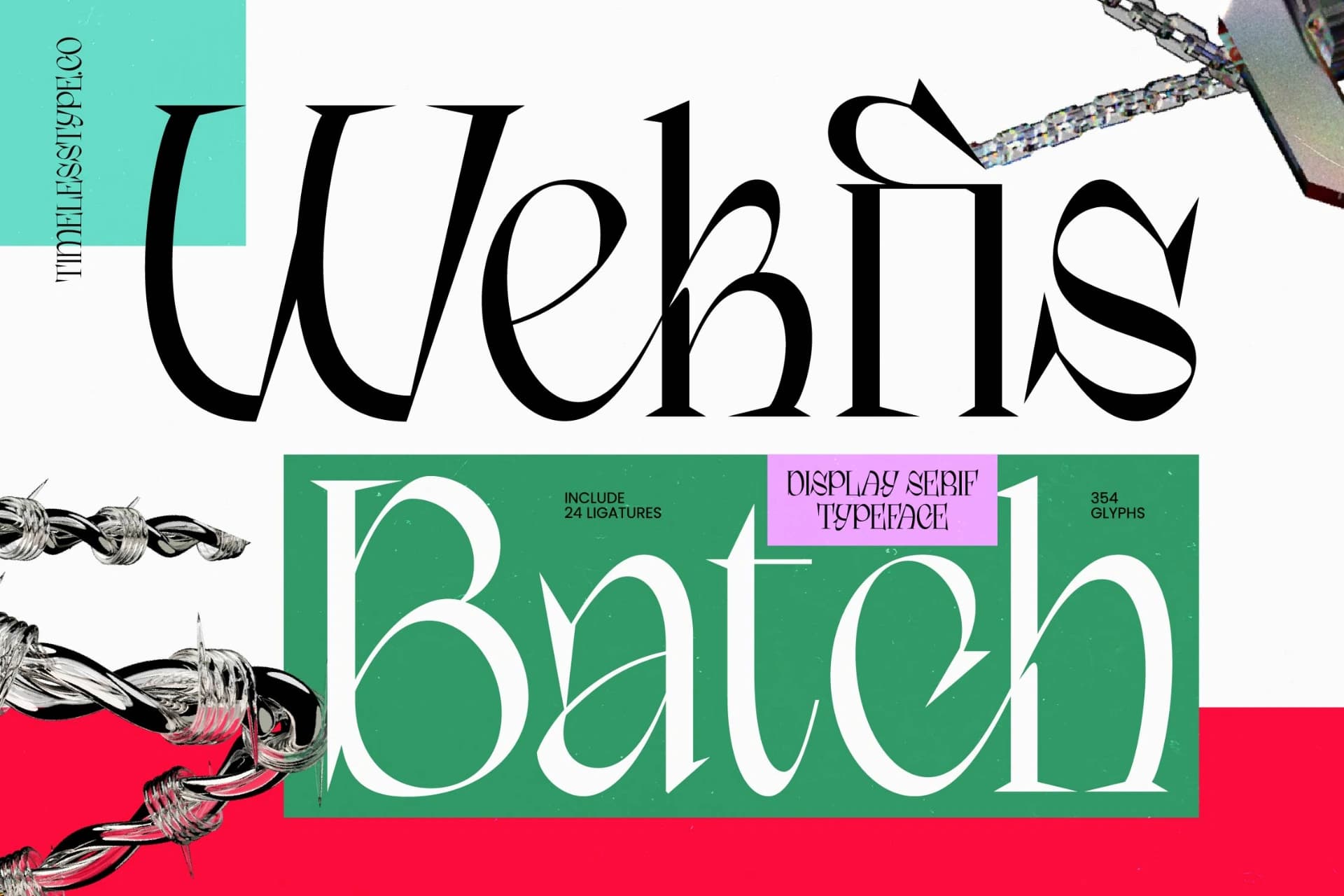 Preview of Wekfis Batch - Display Serif Typeface font