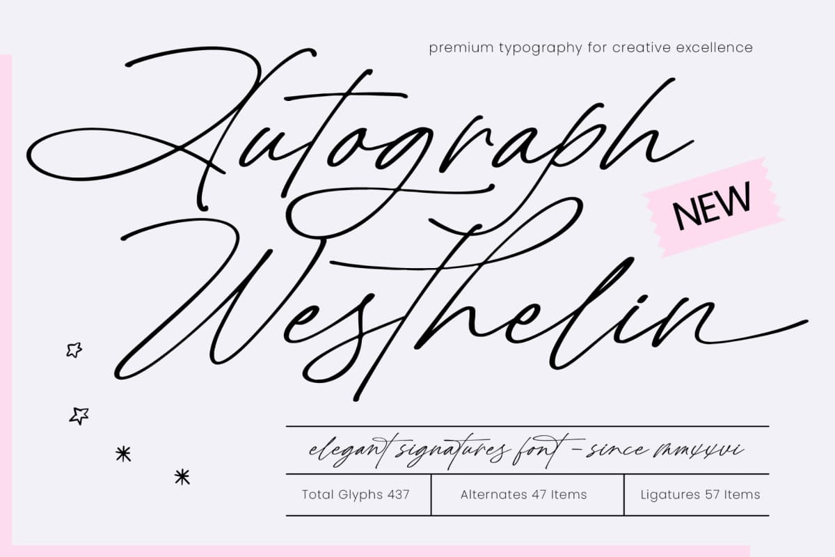 Preview of Autograph Westhelin - Elegant Signature Font font