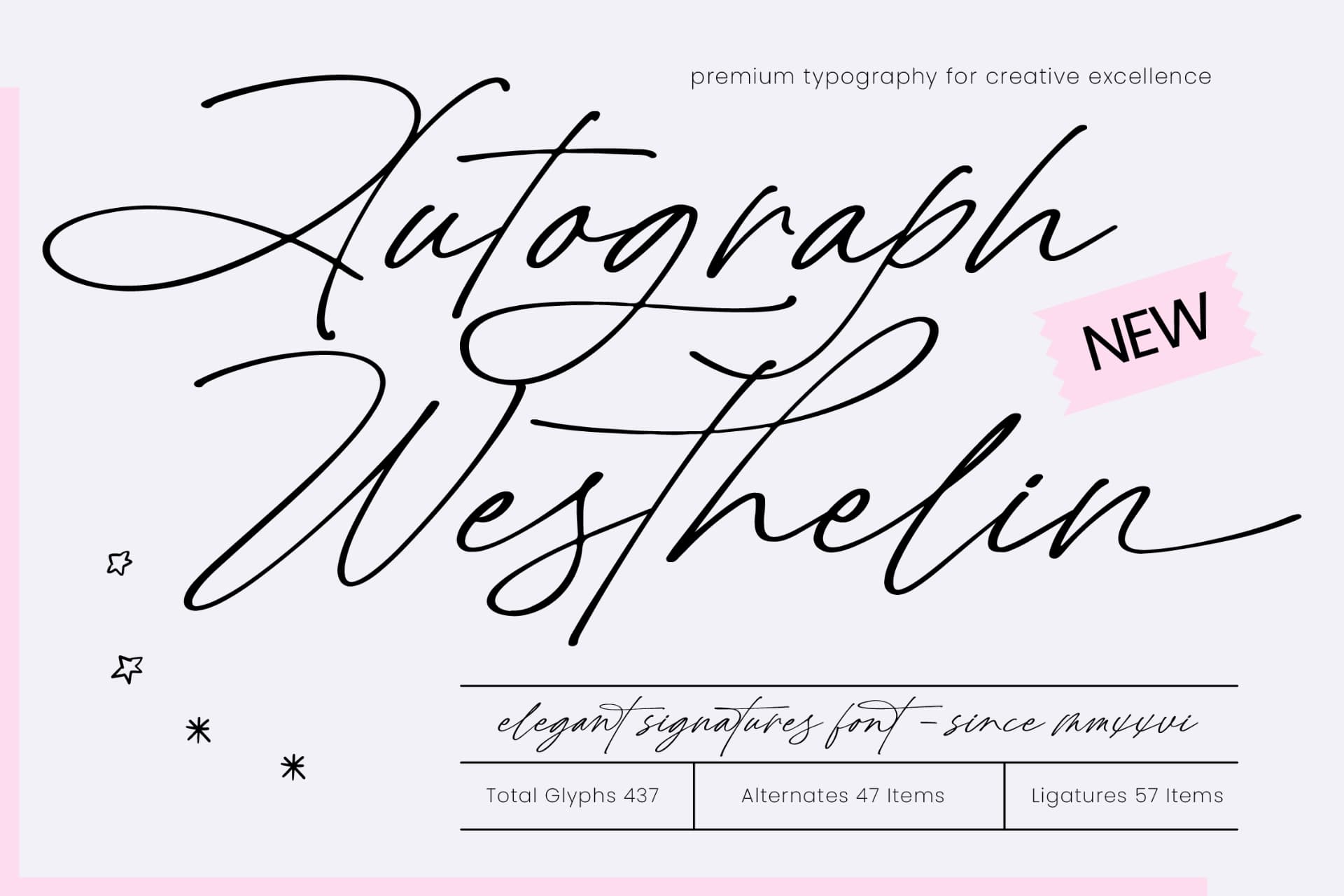 Preview of Autograph Westhelin - Elegant Signature Font font