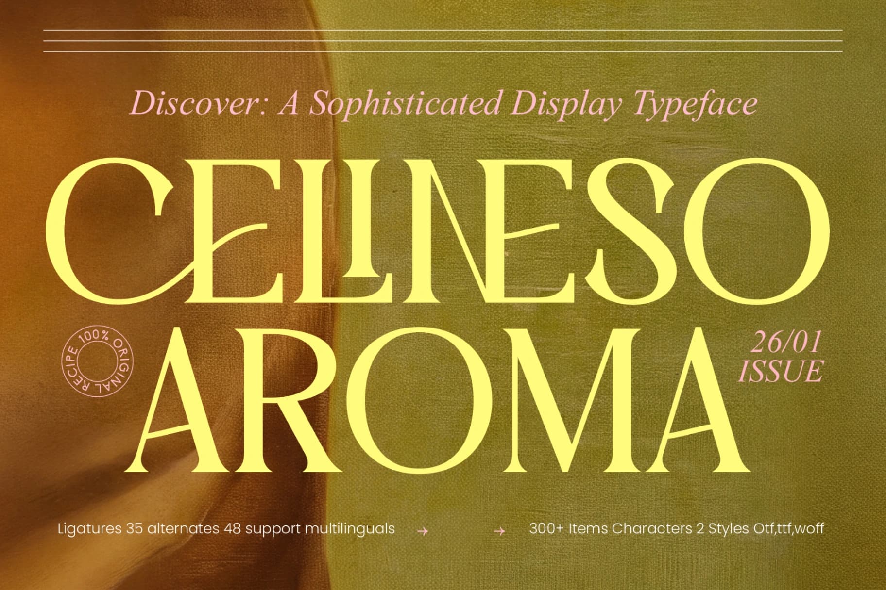 Preview of Celineso Aroma - Elegant Serif font
