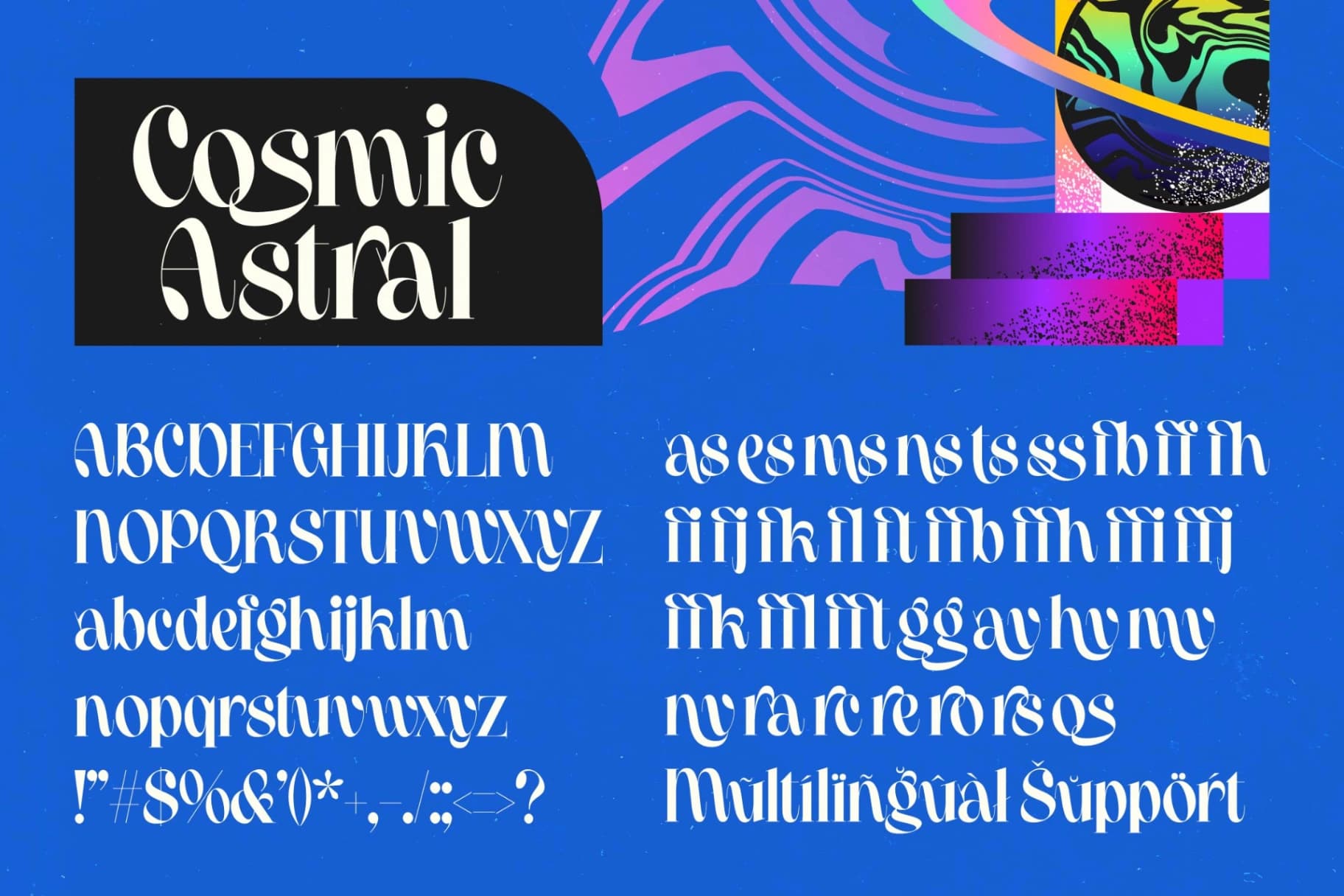 Preview 4 for Cosmic Astral - High Contrast Serif