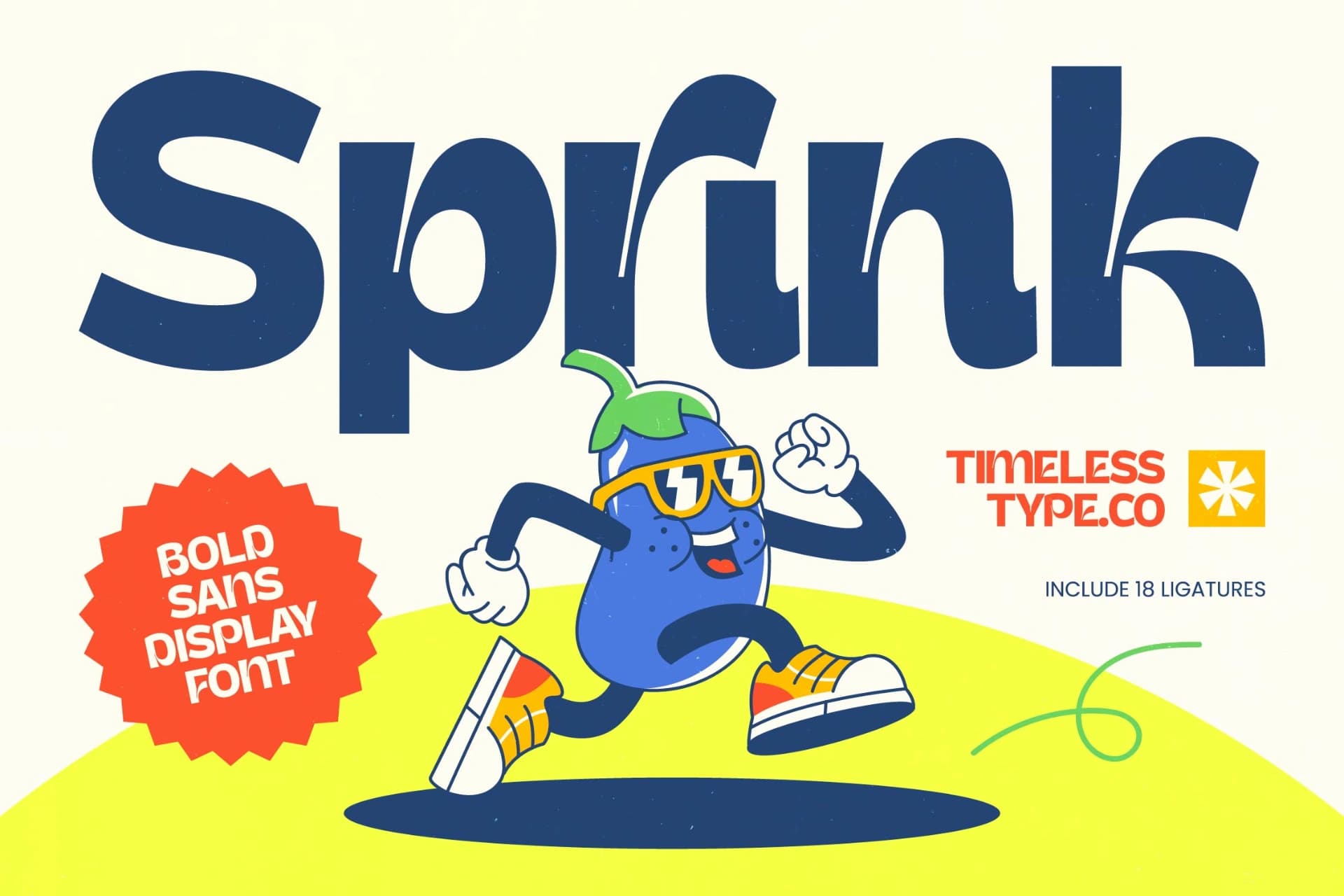 Preview 1 for Sprink - Bold Sans Display Font