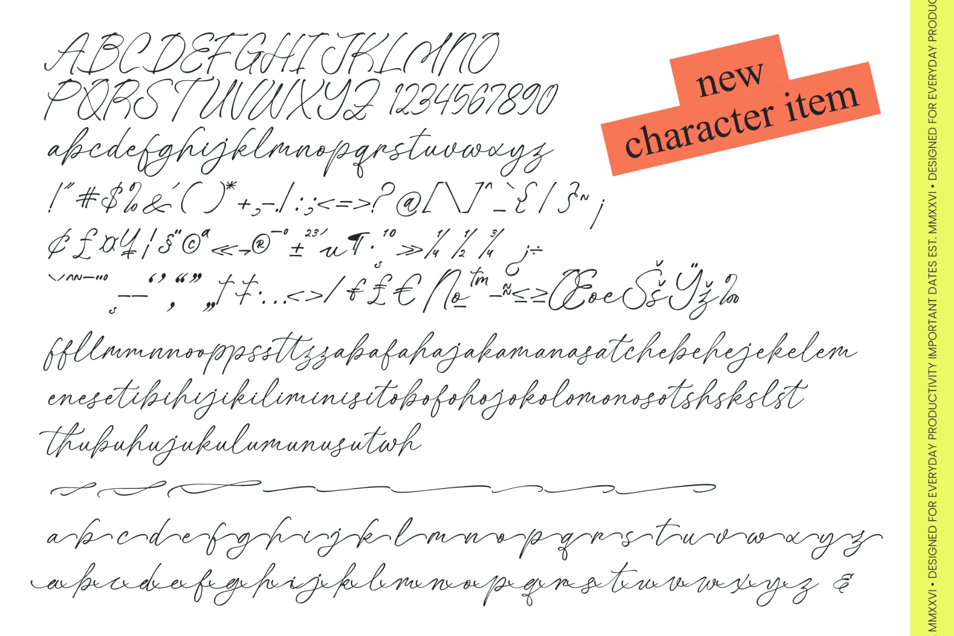 Preview 10 for Belphia - Stylish Signature Font