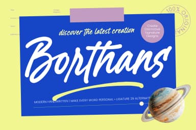 Borthans - Modern Handwritten Font