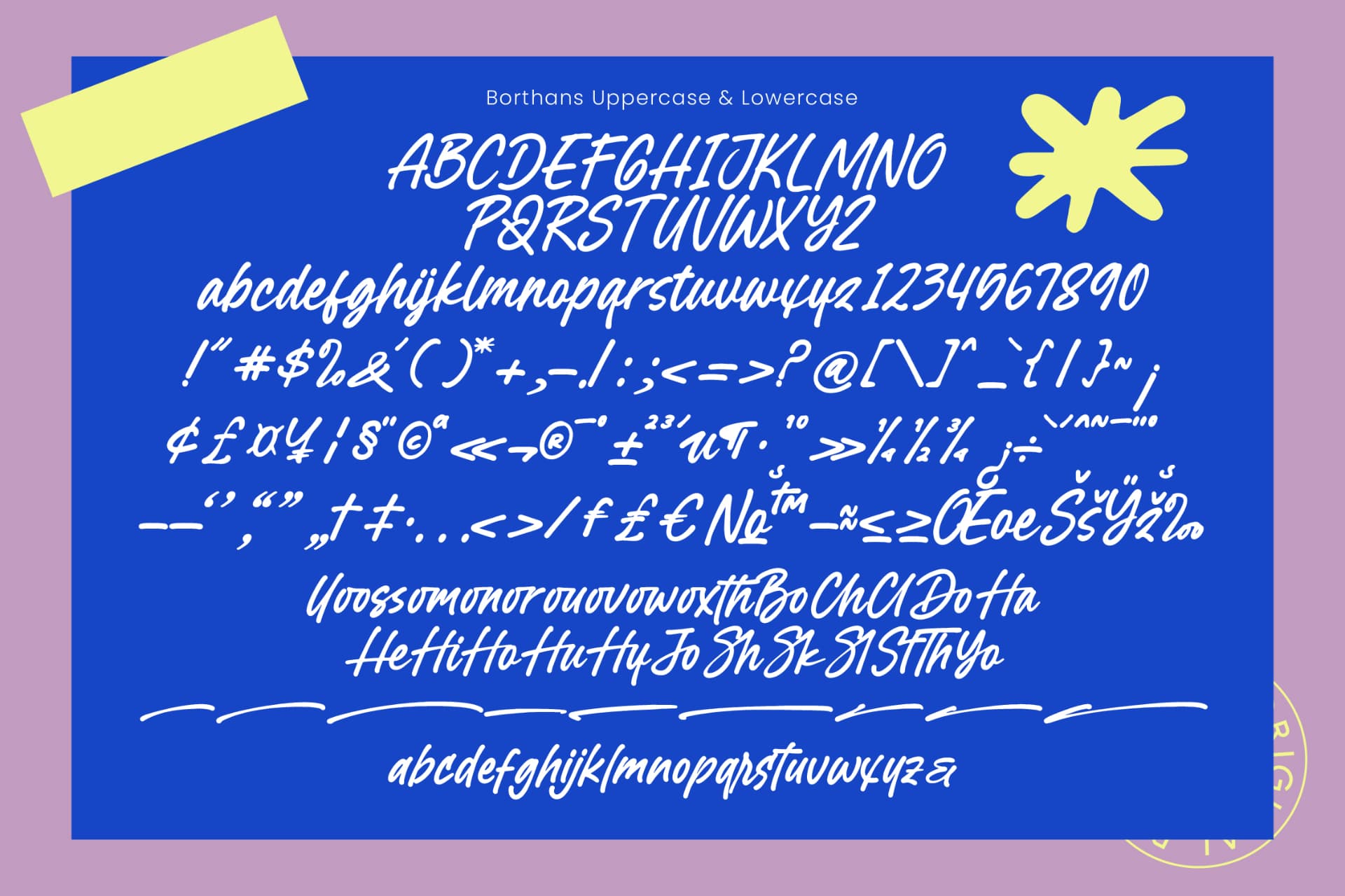 Preview 10 for Borthans - Modern Handwritten Font