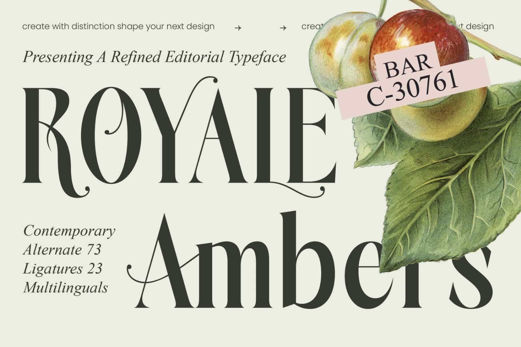 Preview 1 for Royale Ambers - Editorial Serif