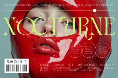 Magnolia Nocturne - Modern Editorial Serif