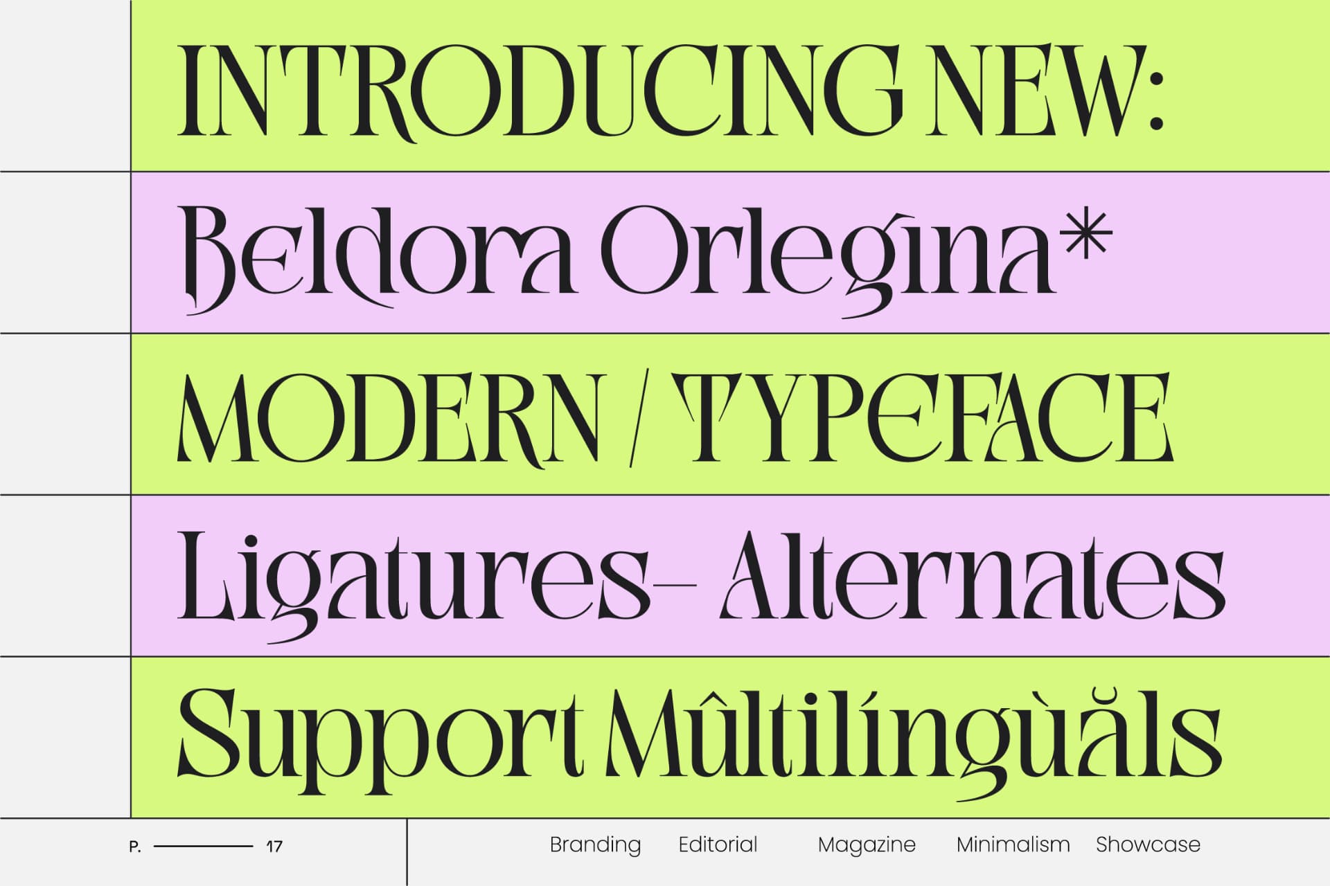 Preview 1 for Beldora Orlegina - Editorial Display Serif