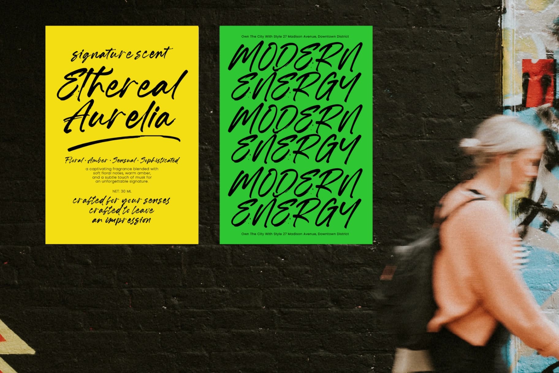 Preview 6 for Lush Windson - Display Brush Font