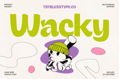 Wacky - Sans Serif Display Font