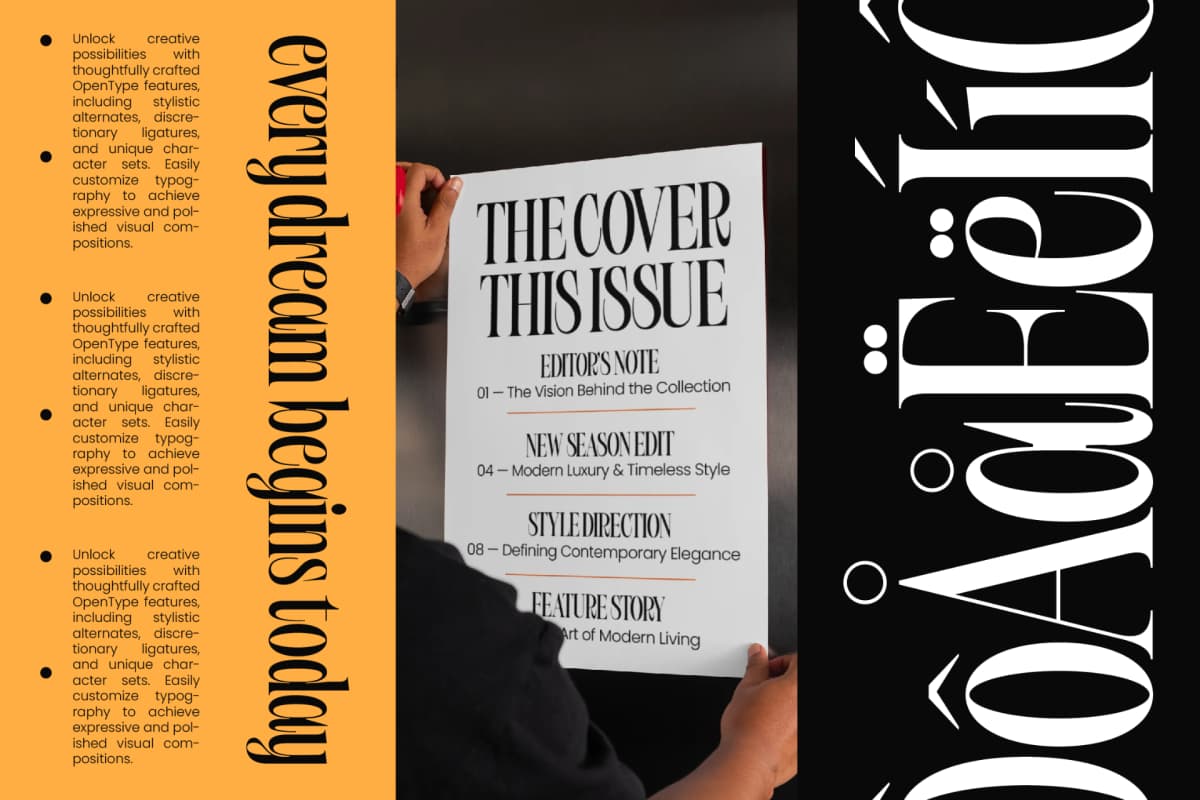 Bargckiss - Contemporary Serif Display Font font preview 7