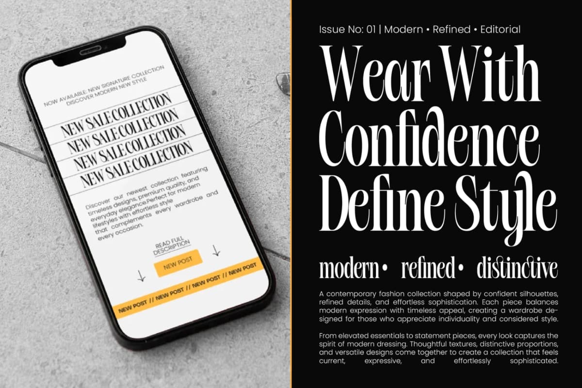 Bargckiss - Contemporary Serif Display Font font preview 4