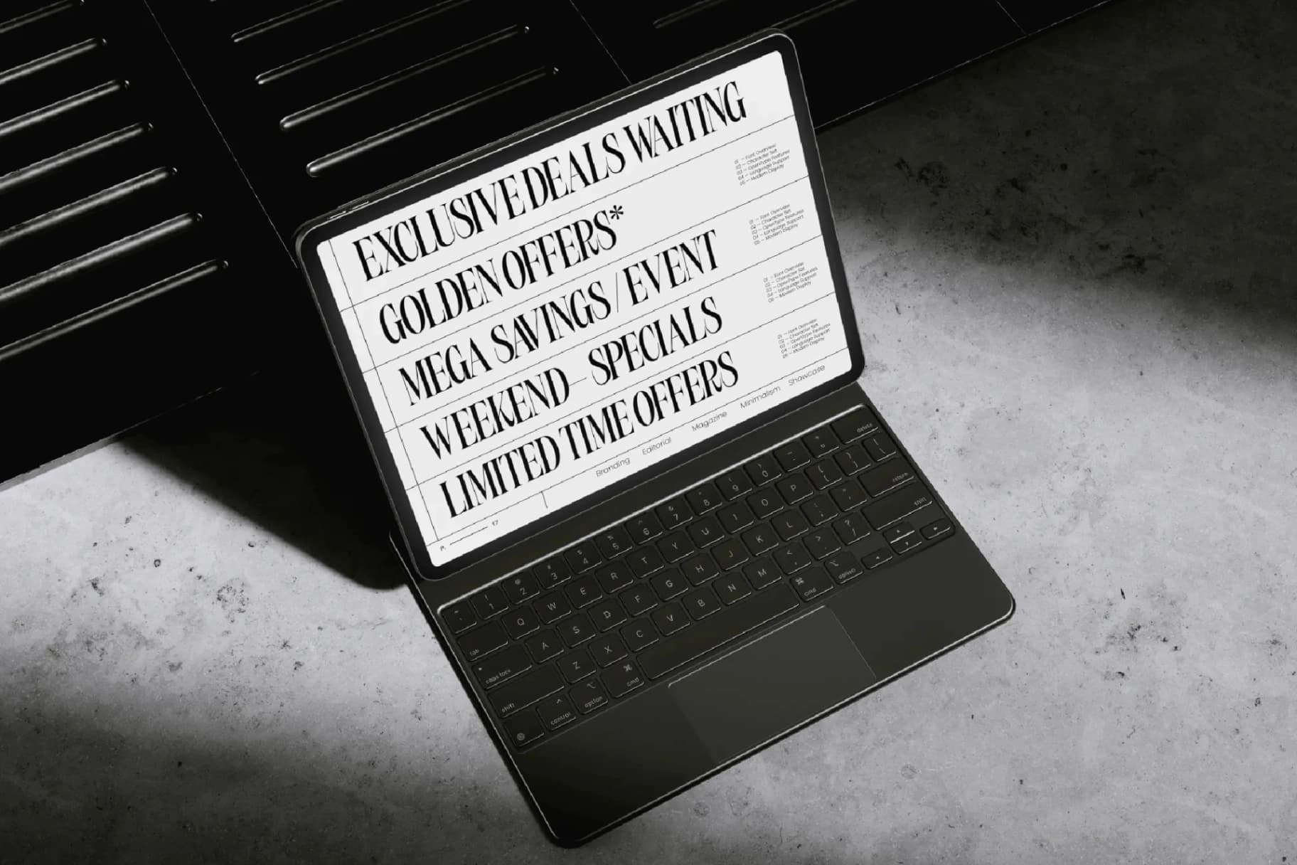 Preview 9 for Bargckiss - Contemporary Serif Display Font