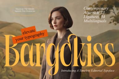 Bargckiss - Contemporary Serif Display Font