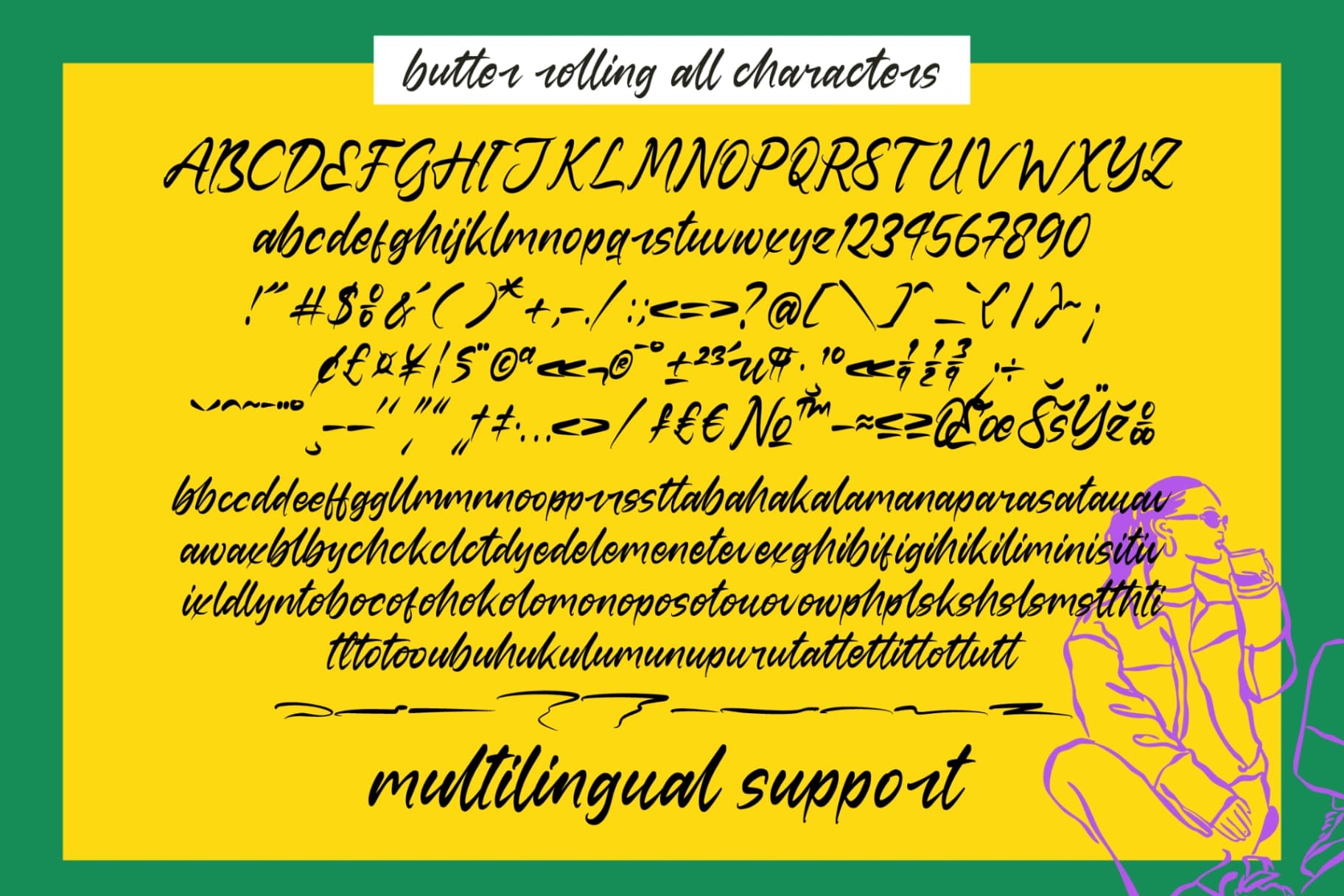 Preview 10 for Butter Rolling - Natural Handwritten