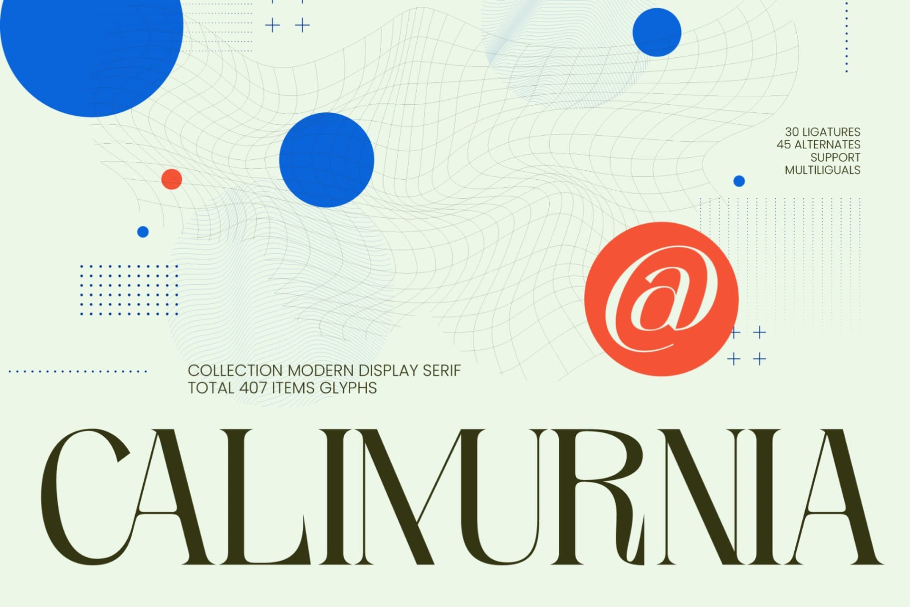 Preview 1 for Calimurnia - Collection Modern Display Serif