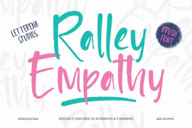 Ralley Empathy - Brush Font