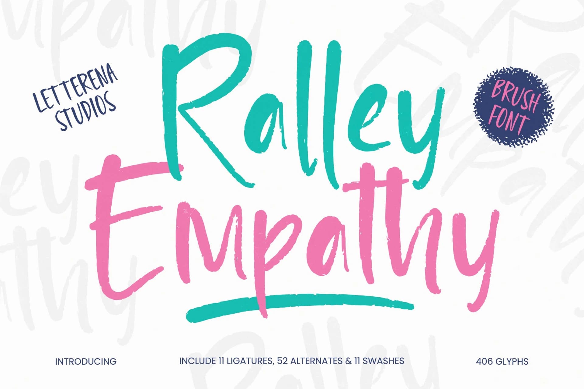 Preview 1 for Ralley Empathy - Brush Font
