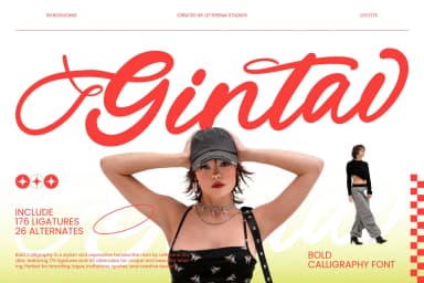Gintav - Bold Calligraphy Font