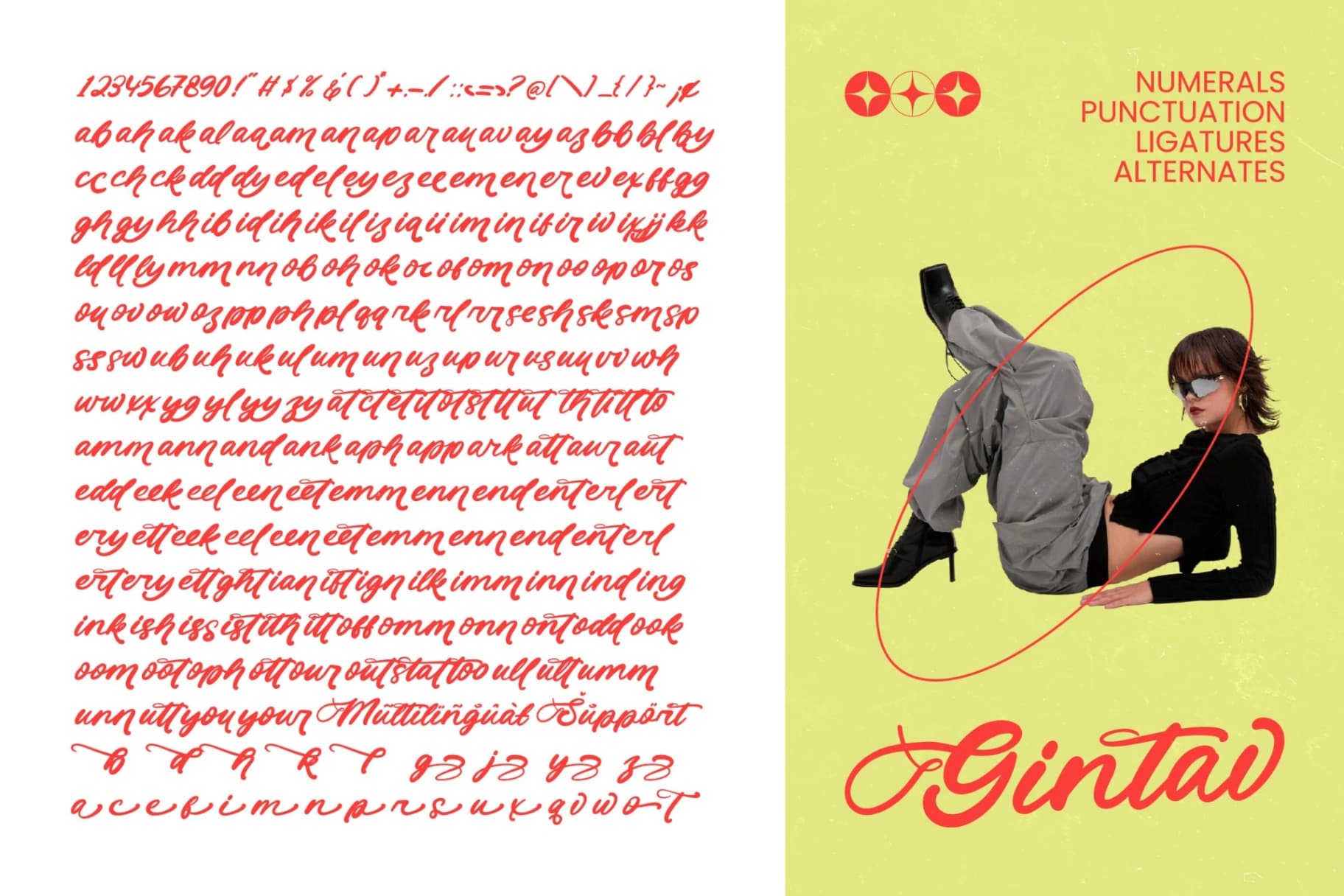 Preview 9 for Gintav - Bold Calligraphy Font
