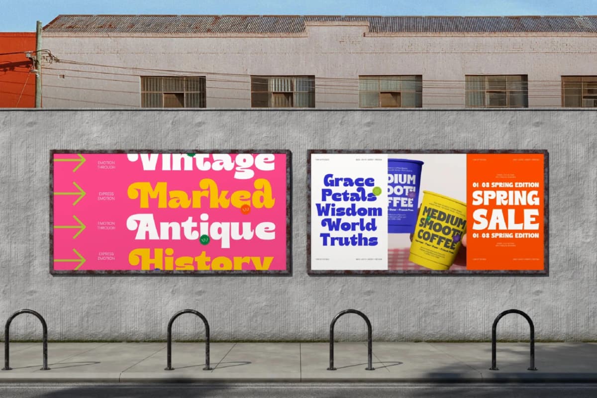 Retro Masters - New Bold Display Sans font preview 7