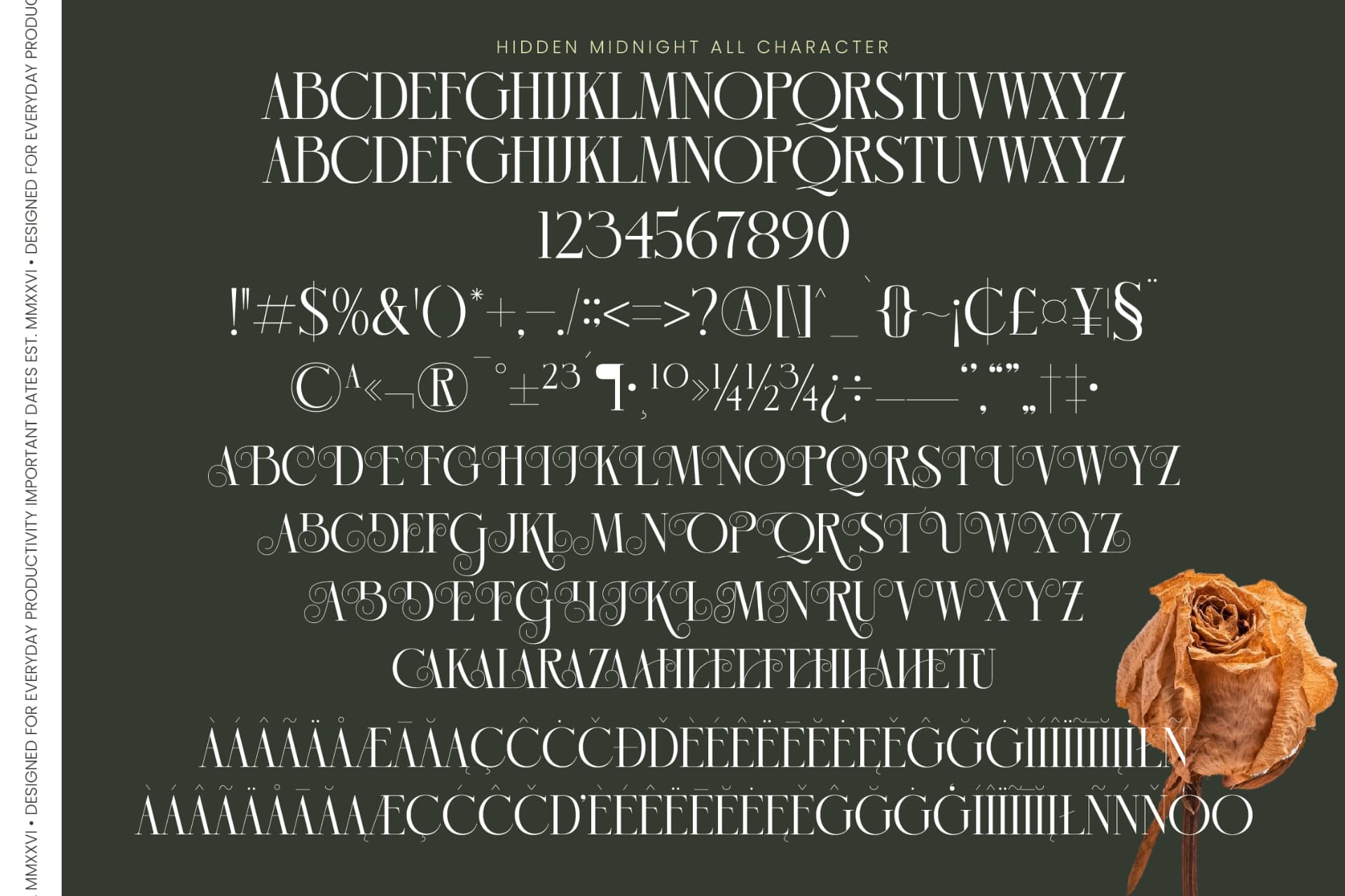 Preview 10 for Hidden Midnight - Modern Elegant Serif