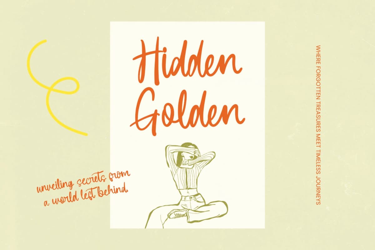 Backbudys - Handwritten Ink Font font preview 3