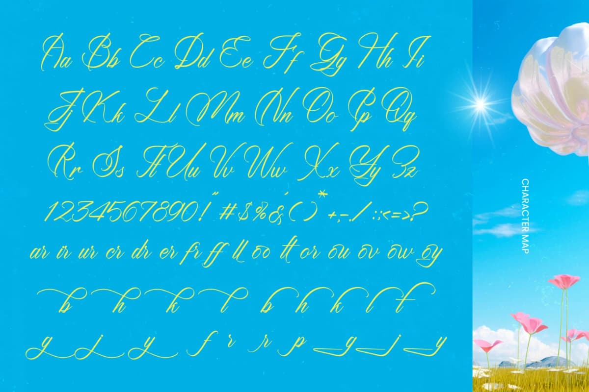 Baxcattery Groonkey - Modern Calligraphy font preview 9