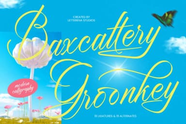 Baxcattery Groonkey - Modern Calligraphy