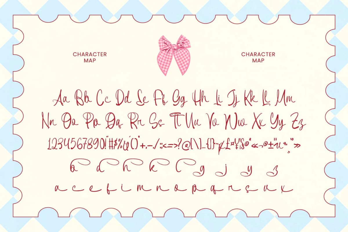 Sweet Fruity - Aesthetic Handwritten font preview 6